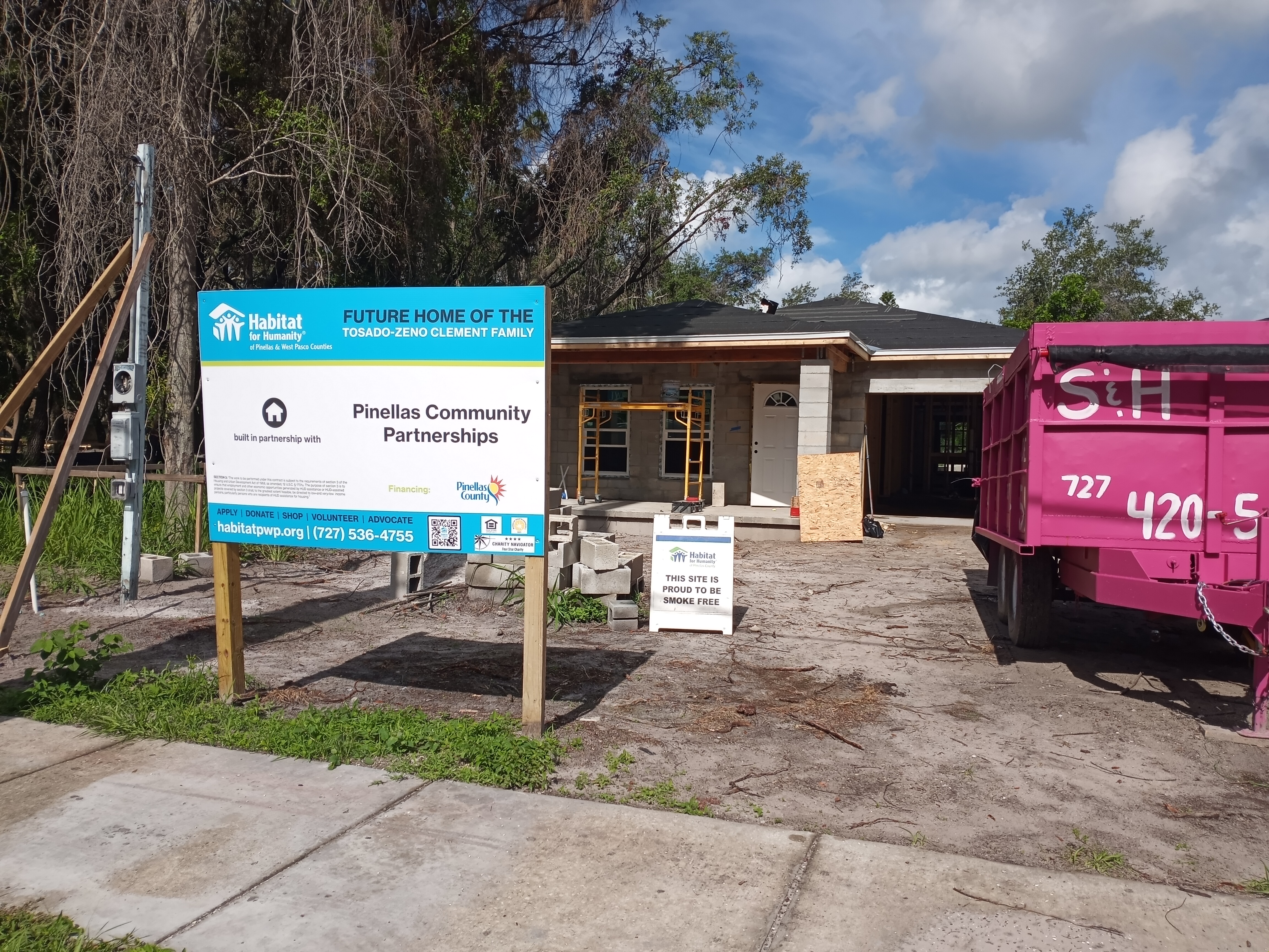 Habitat build July 2022